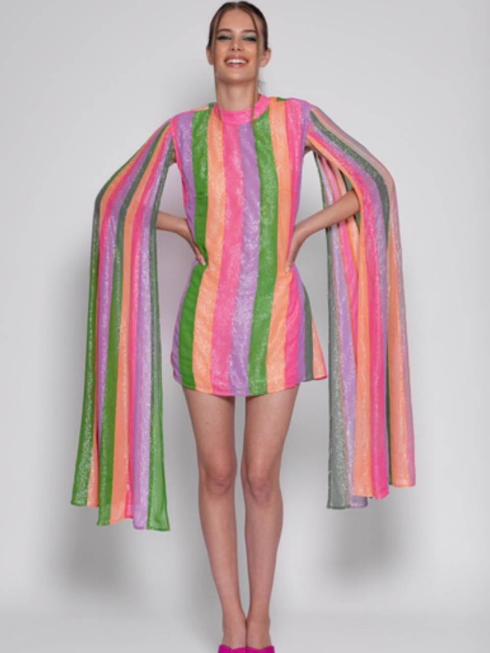 Sundress Mahina Mix Marbella Striped Mini Dress